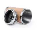 Termo acero inoxidable acabado en Bambú - 500 ml